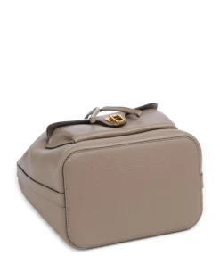 Beat Generation Bucket bag genarbtes Rindsleder taupe