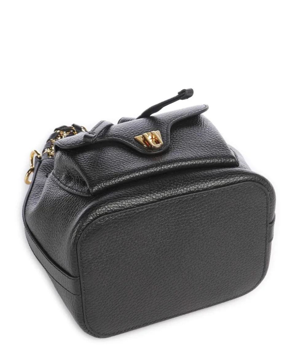 Beat Generation Bucket bag genarbtes Rindsleder schwarz