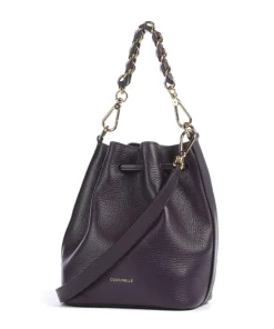 Beat Generation Bucket bag genarbtes Rindsleder pflaume