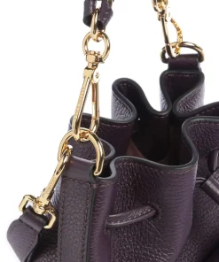 Beat Generation Bucket bag genarbtes Rindsleder pflaume