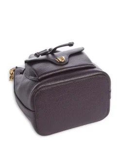 Beat Generation Bucket bag genarbtes Rindsleder pflaume