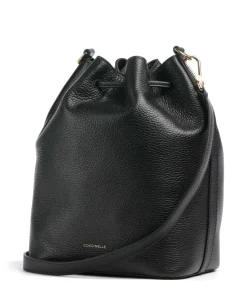Beat Generation Bucket bag genarbtes Rindsleder schwarz
