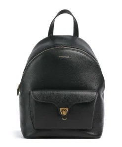 Beat Generation Rucksack genarbtes Rindsleder schwarz