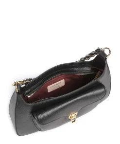 Beat Schultertasche genarbtes Rindsleder schwarz