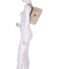 Beat Schultertasche genarbtes Rindsleder beige