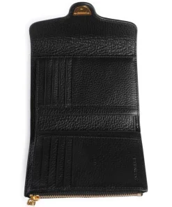 Beat Soft Geldbörse genarbtes Leder schwarz