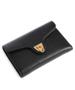 Beat Soft Geldbörse genarbtes Leder schwarz