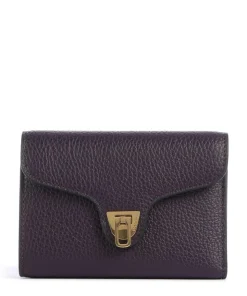 Beat Soft Geldbörse genarbtes Leder pflaume