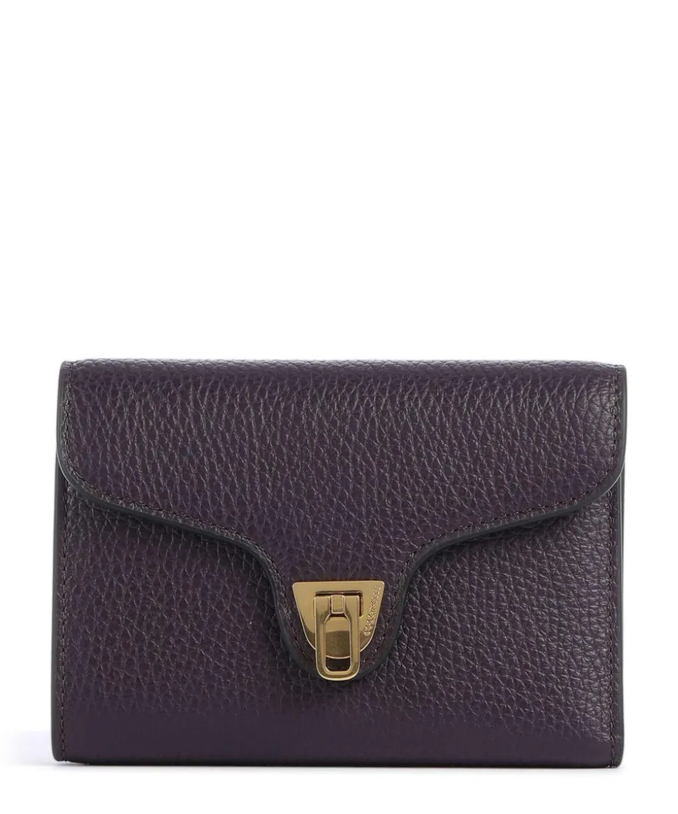 Beat Soft Geldbörse genarbtes Leder pflaume