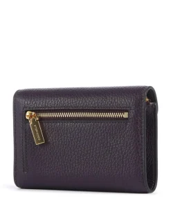 Beat Soft Geldbörse genarbtes Leder pflaume