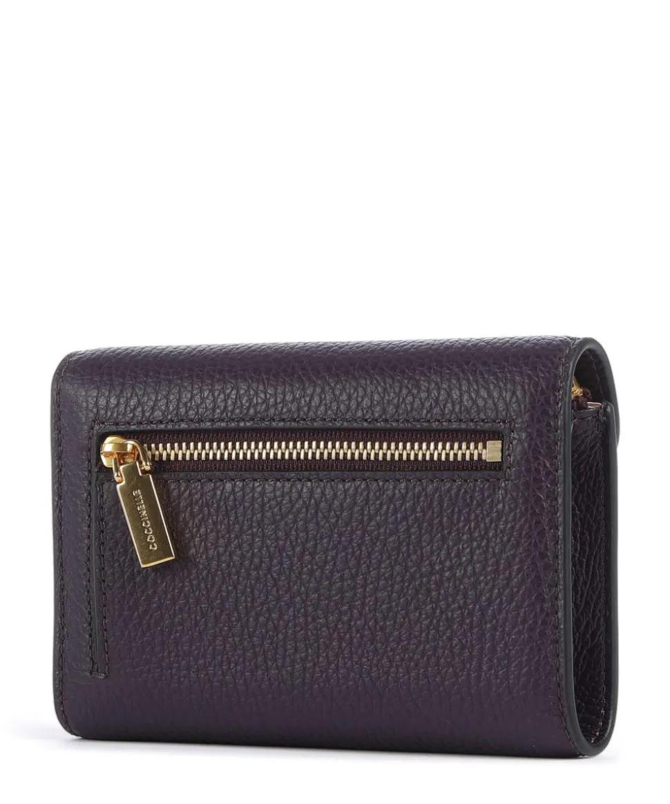 Beat Soft Geldbörse genarbtes Leder pflaume