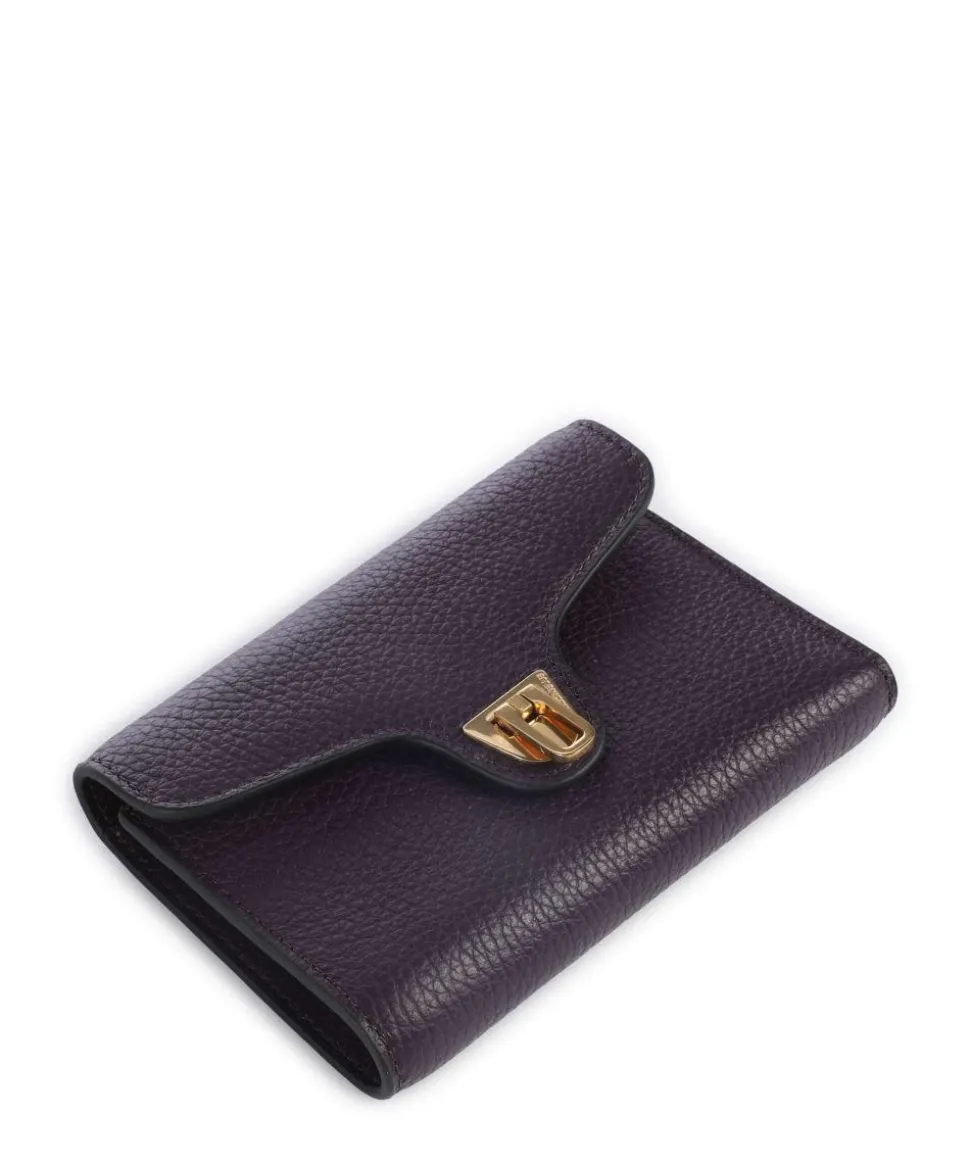 Beat Soft Geldbörse genarbtes Leder pflaume