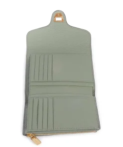 Beat Soft Geldbörse genarbtes Leder graugrün