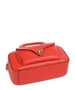Beat Soft Handtasche genarbtes Leder orange
