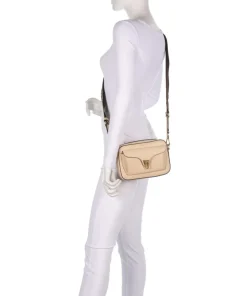 Beat Soft Ribbon Umhängetasche genarbtes Leder natur