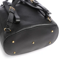 Beat Soft Rucksack genarbtes Leder schwarz