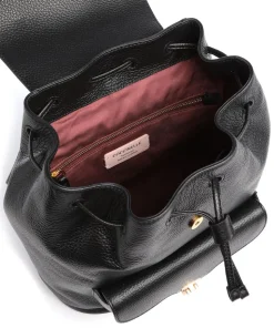 Beat Soft Rucksack genarbtes Leder schwarz