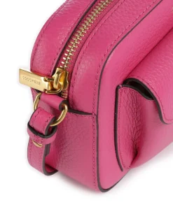 Beat Soft Umhängetasche genarbtes Rindsleder fuchsia