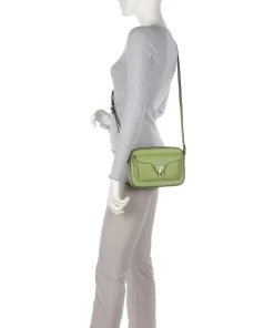 Beat Soft Umhängetasche genarbtes Rindsleder hellgrün