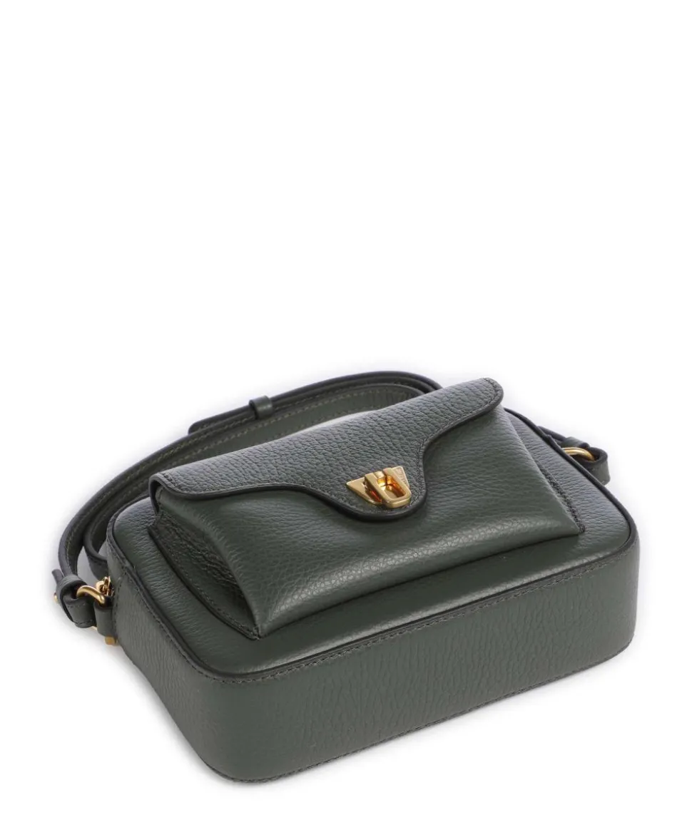 Beat Soft Umhängetasche genarbtes Rindsleder dunkelgrün