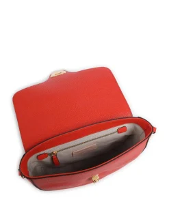 Beat Soft Umhängetasche genarbtes Leder rot