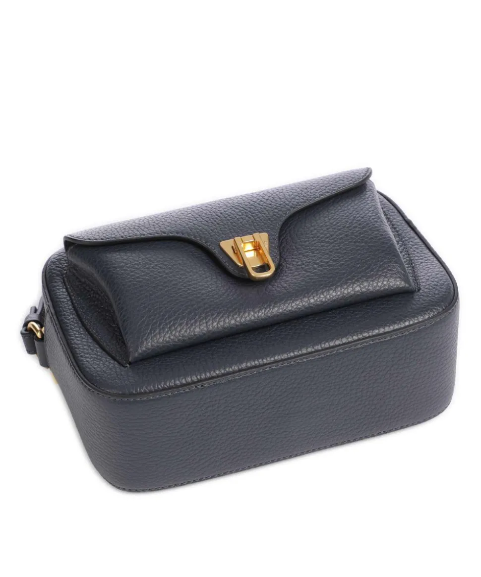 Beat Soft Umhängetasche genarbtes Rindsleder dunkelblau