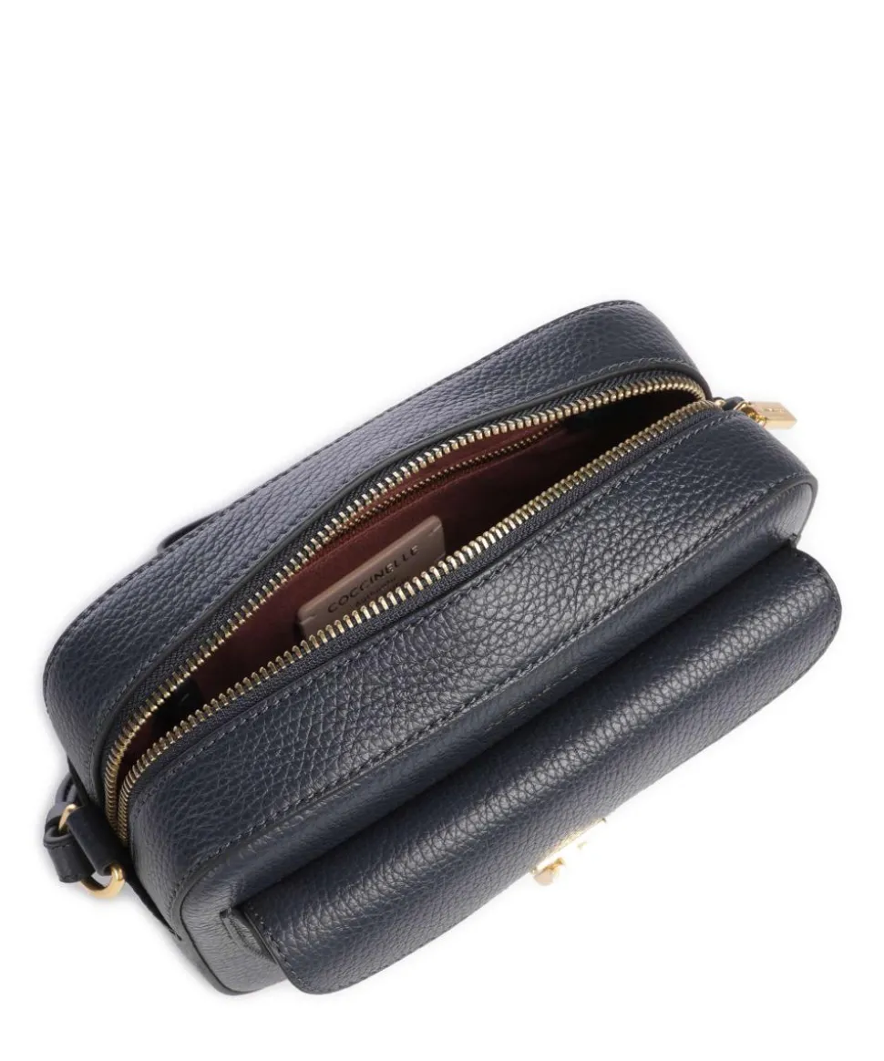 Beat Soft Umhängetasche genarbtes Rindsleder dunkelblau