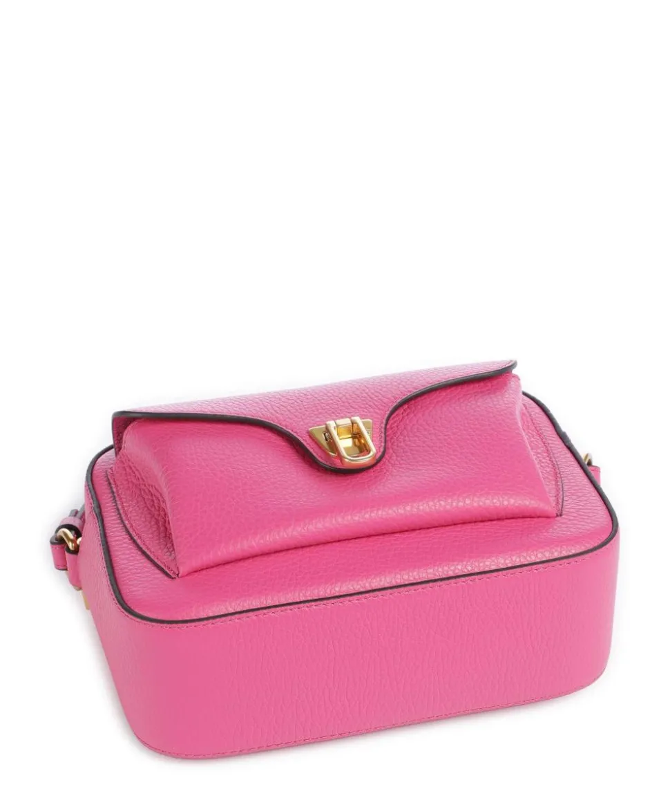 Beat Soft Umhängetasche genarbtes Rindsleder fuchsia