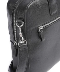 Beckholmen Aktentasche 14″ genarbtes Rindsleder navy