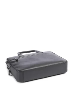 Beckholmen Aktentasche 14″ genarbtes Rindsleder navy