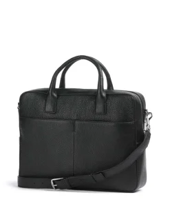 Beckholmen Aktentasche genarbtes Rindsleder schwarz