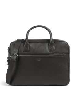 Beckholmen Aktentasche genarbtes Rindsleder dunkelbraun