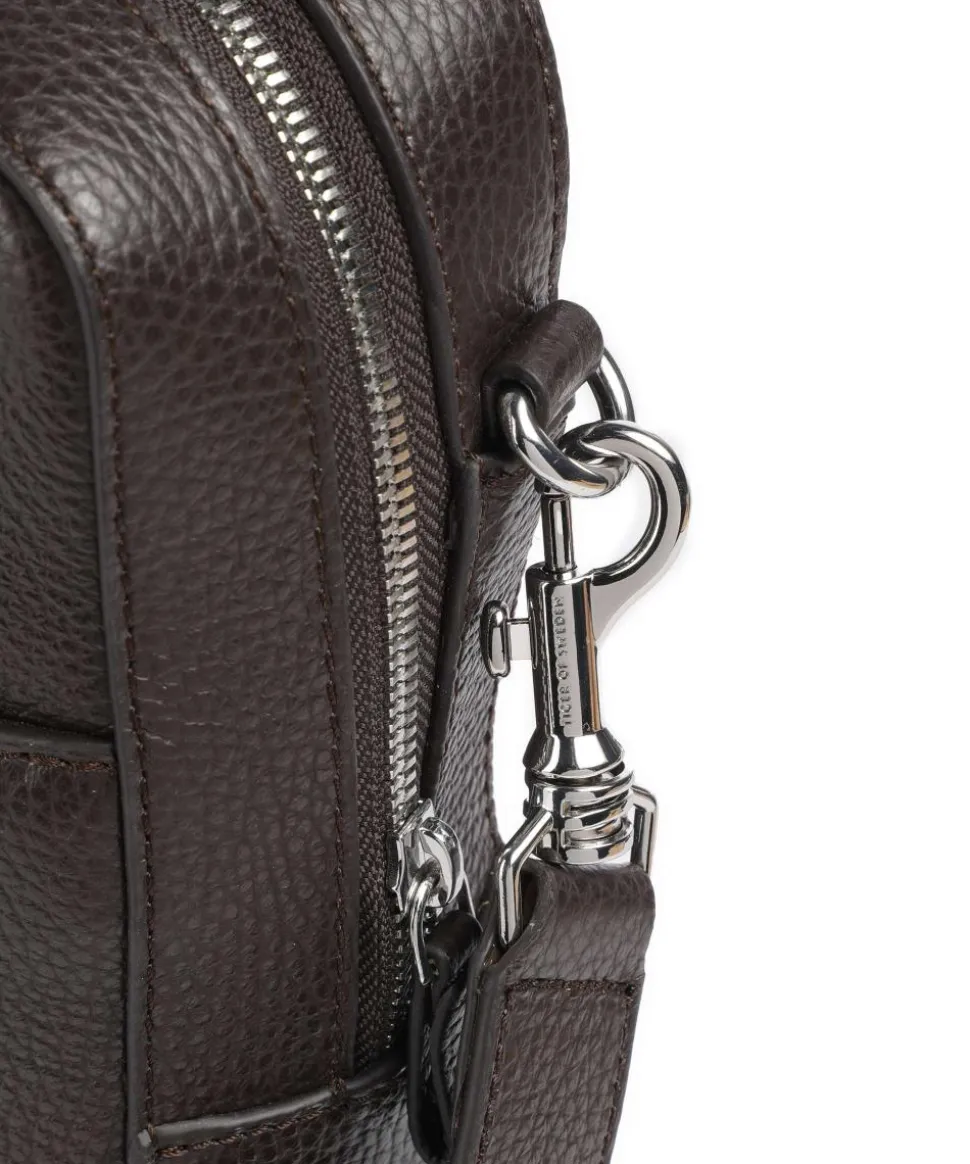 Beckholmen Aktentasche genarbtes Rindsleder dunkelbraun