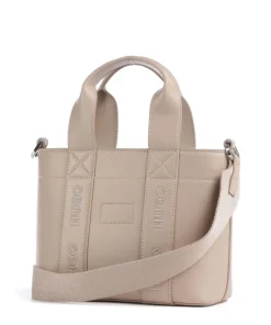 Becky Handtasche Lederimitat hellbraun