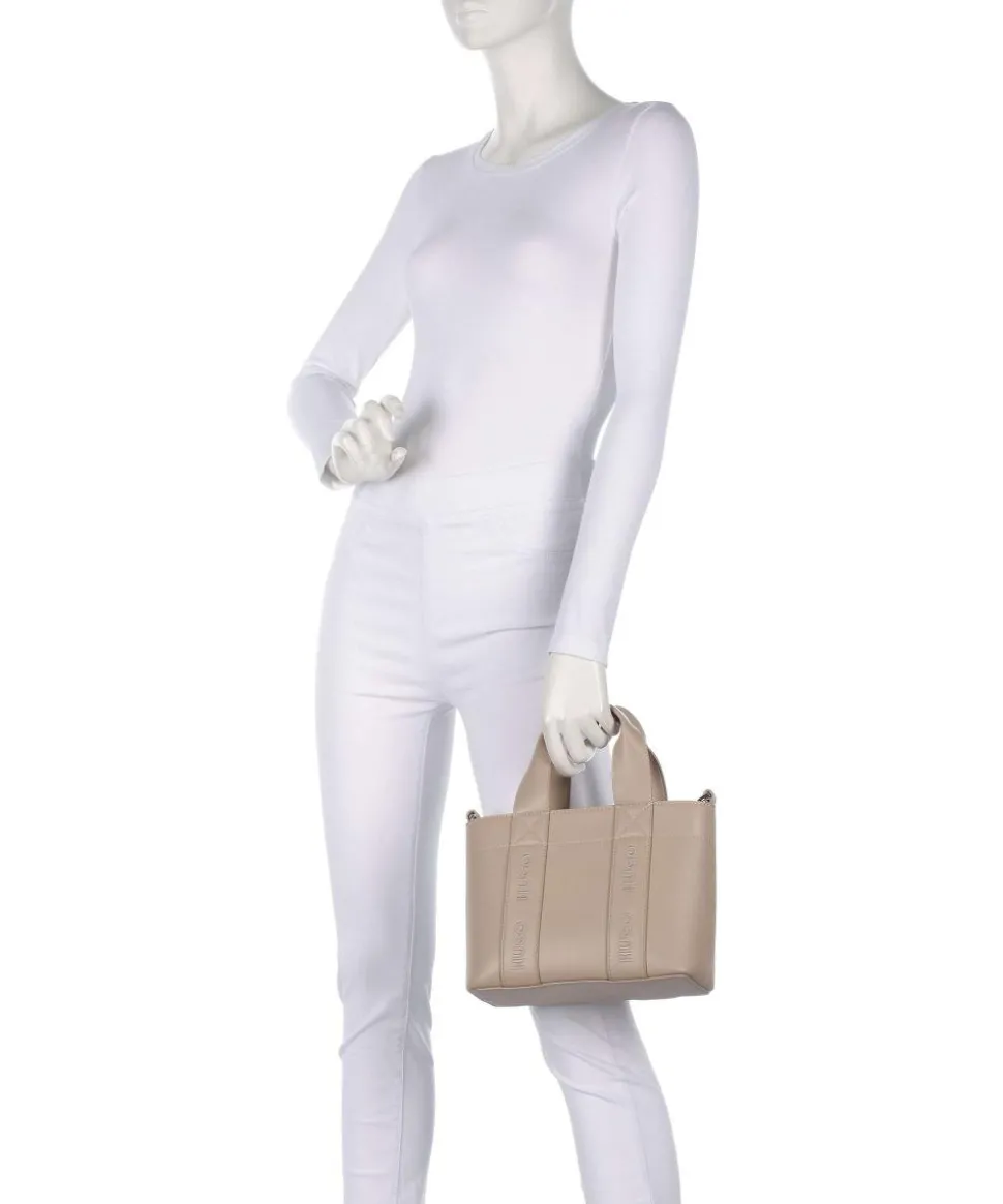 Becky Handtasche Lederimitat hellbraun