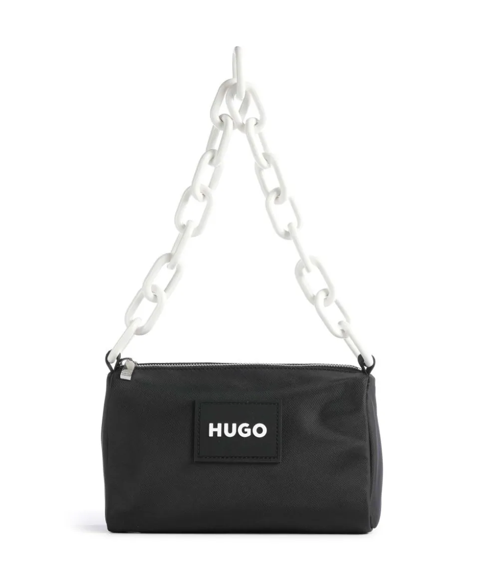 Bel Schultertasche recyceltes Polyester schwarz