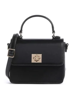 Bele Umhängetasche fein genarbtes Rindsleder schwarz