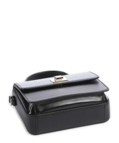 Bele Umhängetasche fein genarbtes Rindsleder schwarz