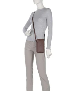 Bella Handytasche Leder dunkelbraun