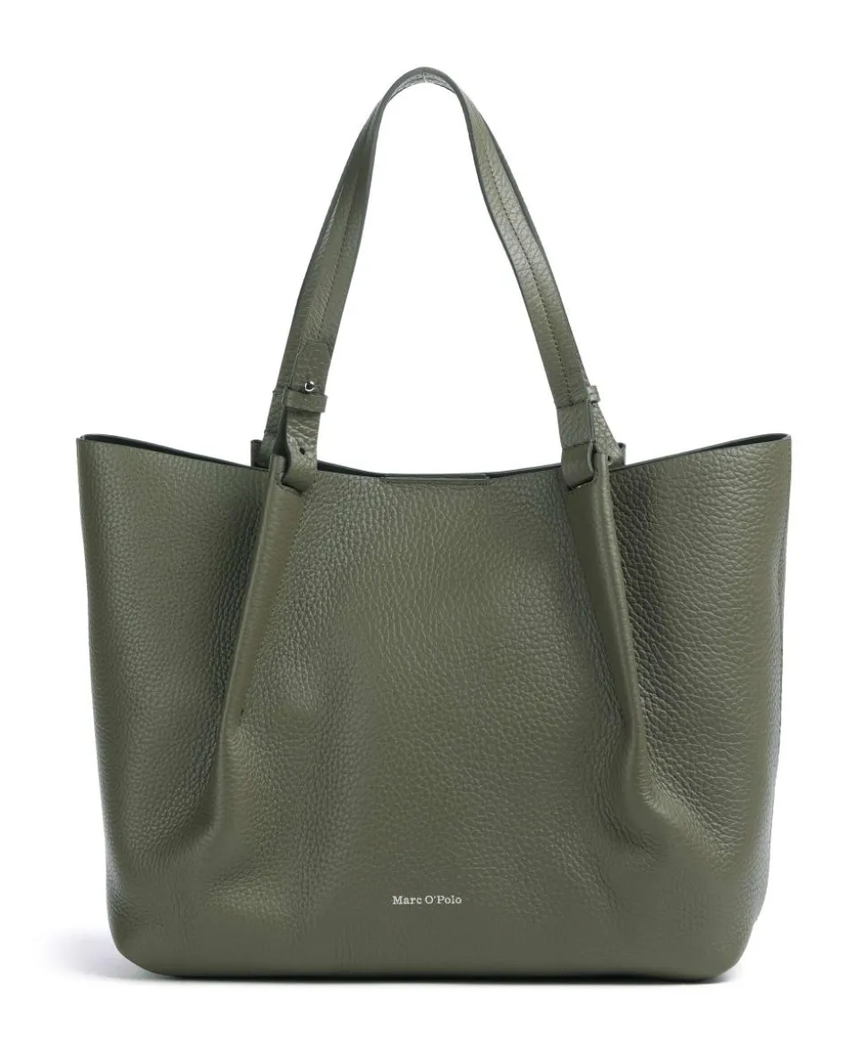 Bellar M Shopper genarbtes Rindsleder khaki