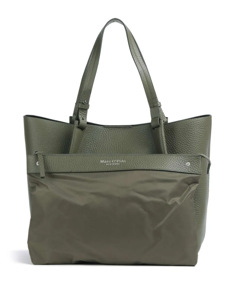 Bellar M Shopper genarbtes Rindsleder khaki