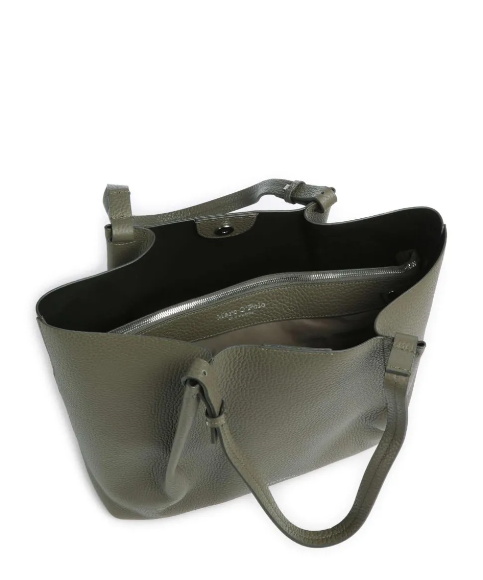 Bellar M Shopper genarbtes Rindsleder khaki