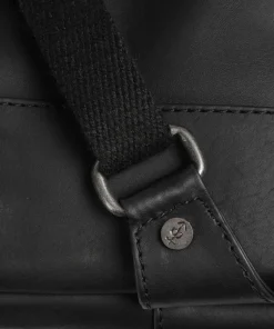 Bellary Rucksack Pull-Up Rindsleder schwarz