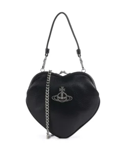 Belle Heart Frame Re-Vegan Grain Schultertasche Lederimitat schwarz