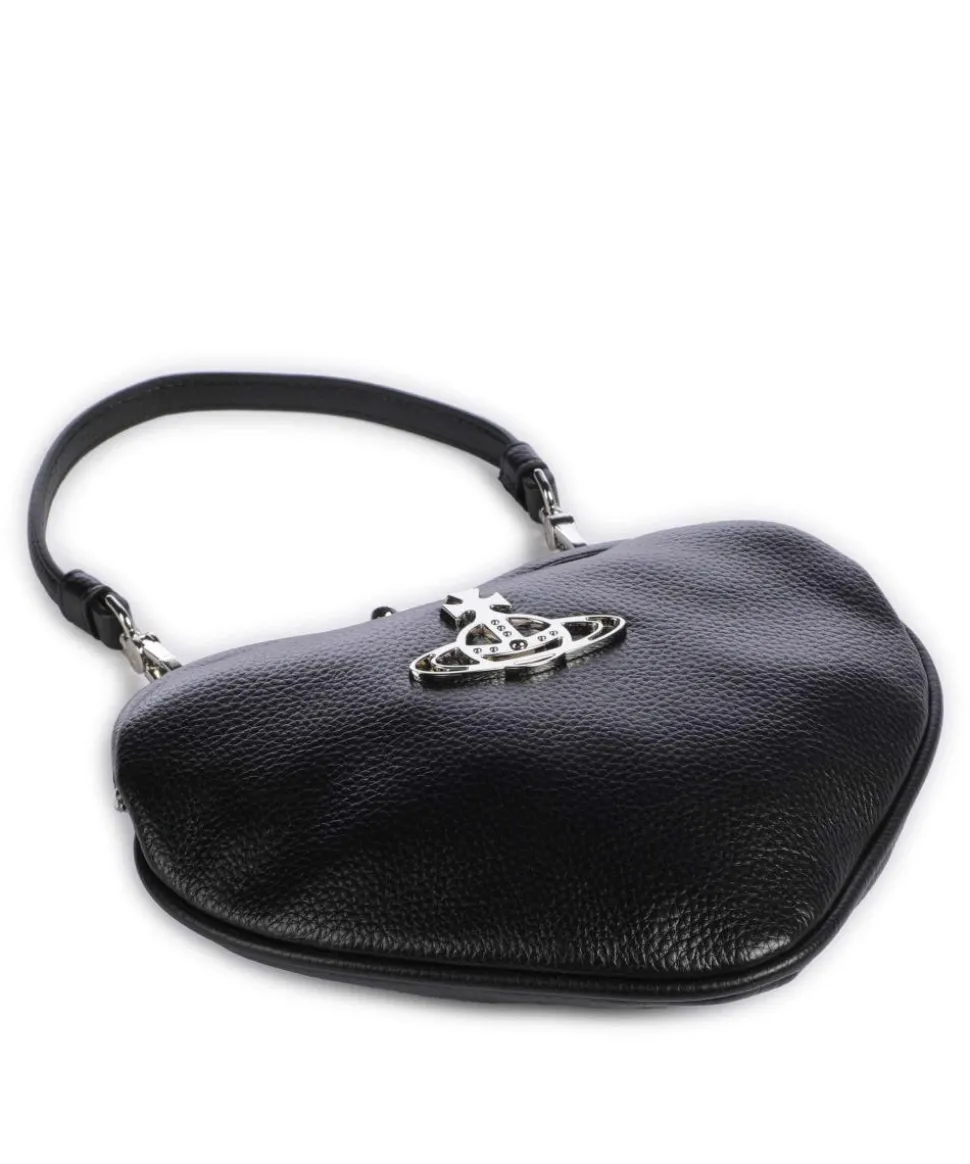 Belle Heart Frame Re-Vegan Grain Schultertasche Lederimitat schwarz