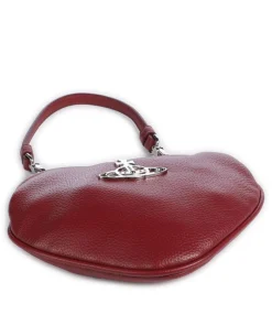 Belle Heart Frame Re-Vegan Grain Schultertasche Lederimitat dunkelrot