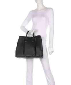 Belleville Shopper genarbtes Rindsleder schwarz