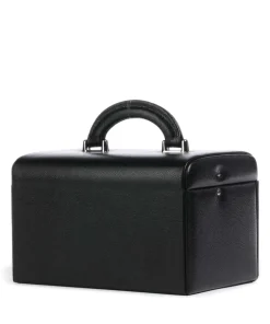 Beluga Schmuckkasten genarbtes Rindsleder schwarz