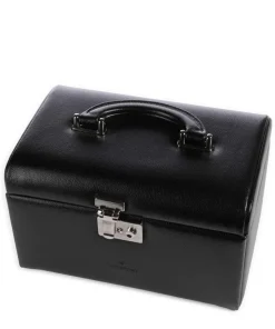 Beluga Schmuckkasten genarbtes Rindsleder schwarz