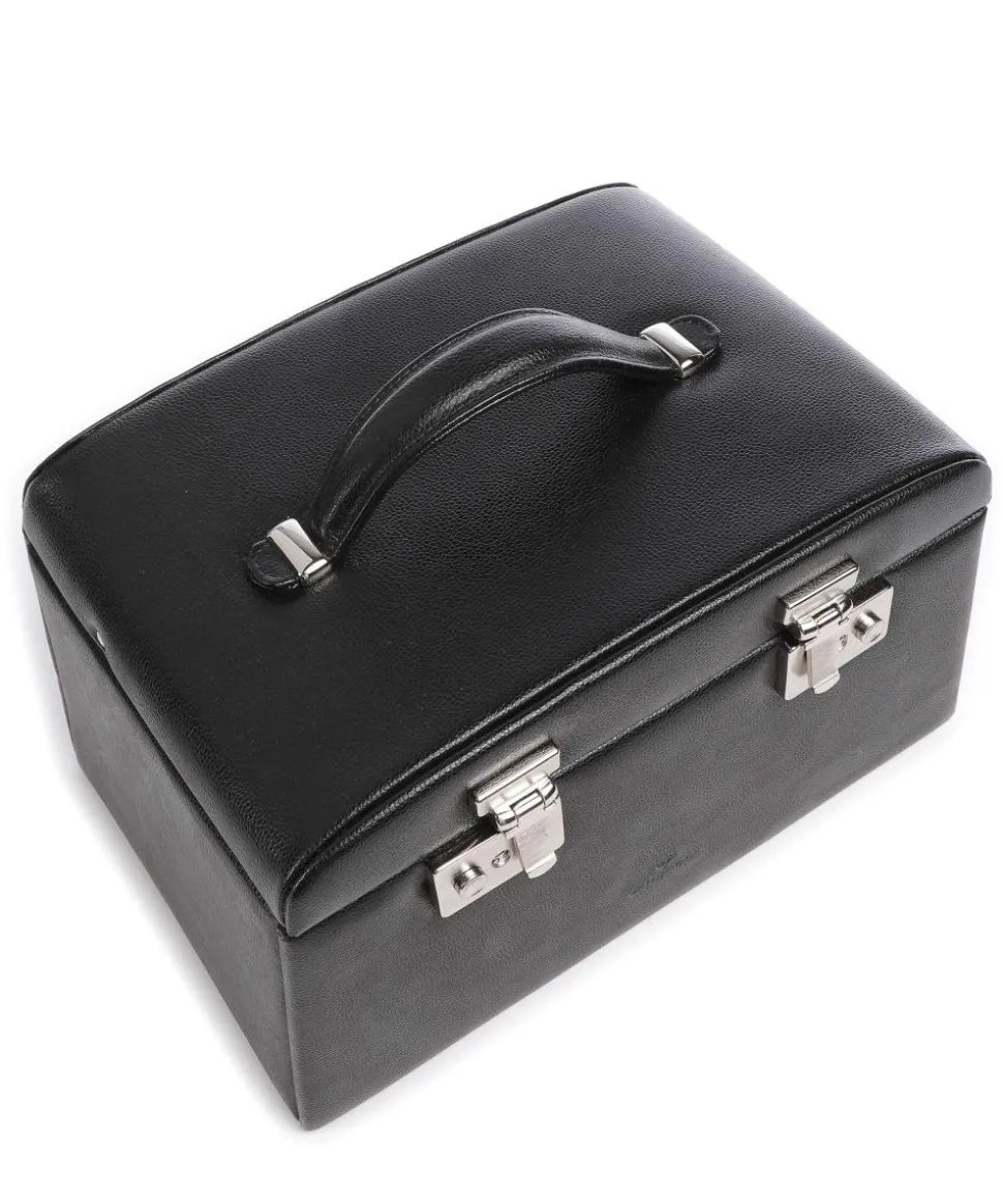 Beluga Schmuckkasten Lederimitat schwarz